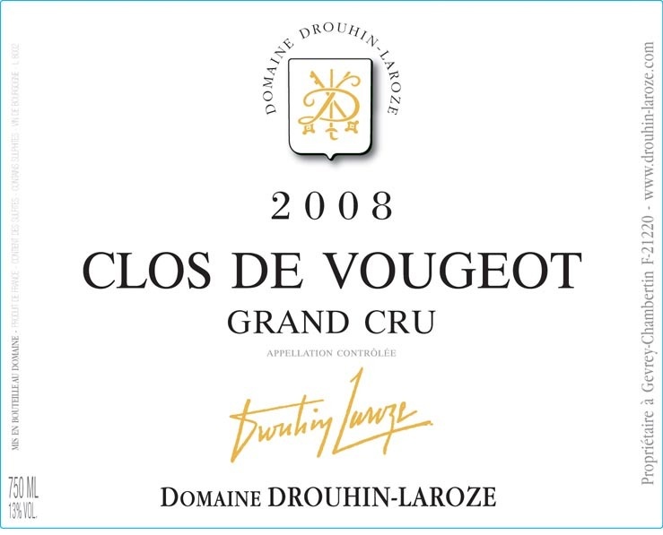 Clos-de-Vougeot Grand Cru  2008