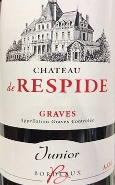 Château De Respide Cuvée Junior  2018