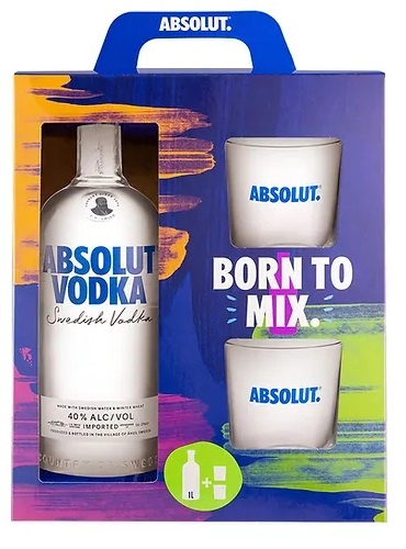 ABSOLUT BORN TO MIX PACK -1L