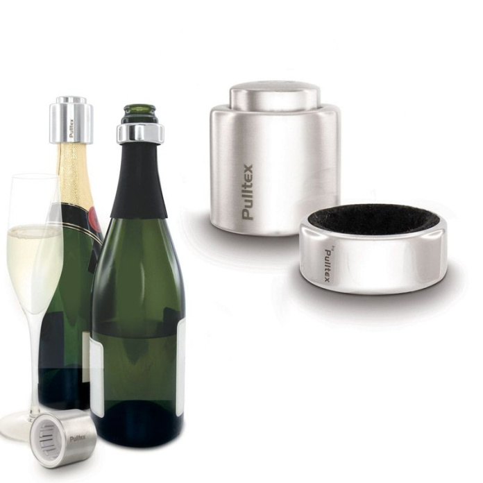 CHAMPAGNE KIT - Bouchon + Anneau stoppe-goutte champagne