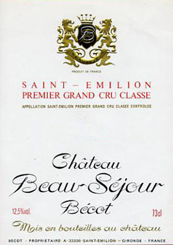 Château Beau-Séjour-Bécot  2002