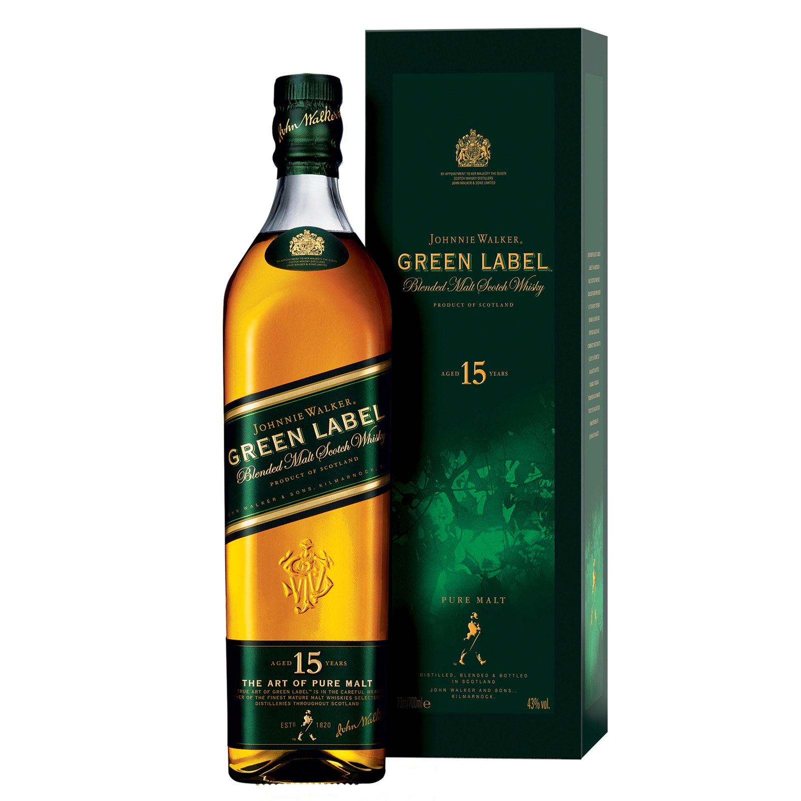 Whisky JOHNNIE WALKER Green Label - 75cl