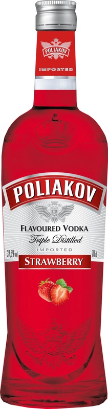 Vodka POLIAKOV Strawberry - 70cl - Spiritueux importés chez - La