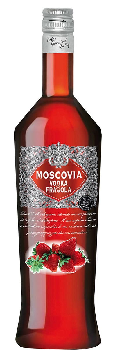 Vodka MOSCOVIA FRAGOLA 1L