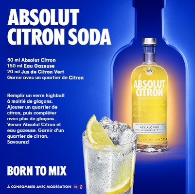 Absolut Citron Soda